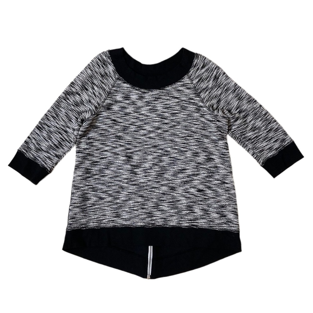 Chicos Zenergy zip back knit top size 14-16  XL (Chico's 2)